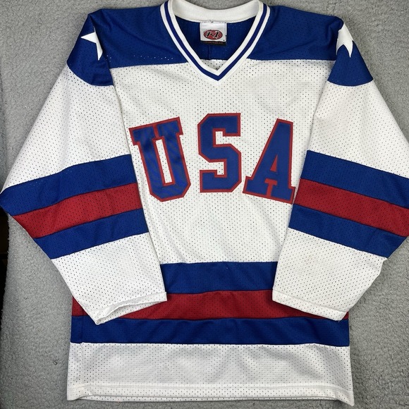 K1 Sportswear Other - Vintage K1 Sports Team USA Stitched Olympic Hockey Jersey Mens M White